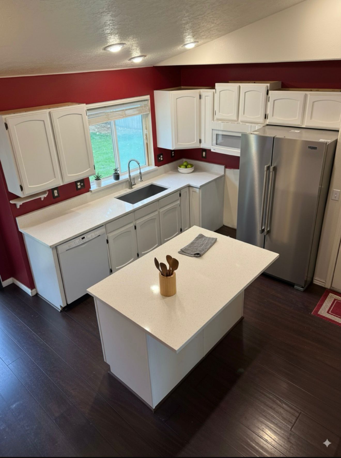 Bathroom vanity with undermount sink